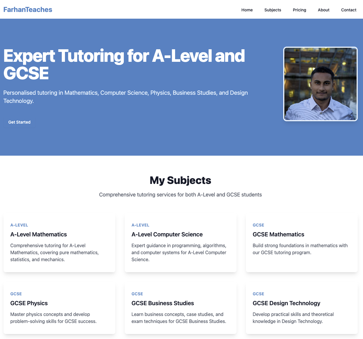 My Tutoring Website